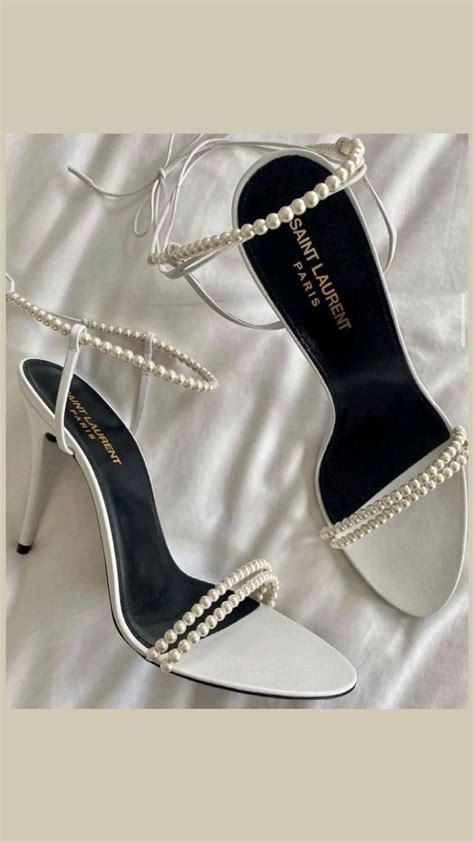 yves saint laurent pearl heels